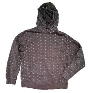 NIKE Faded Black & Gold Swoosh Hoodie